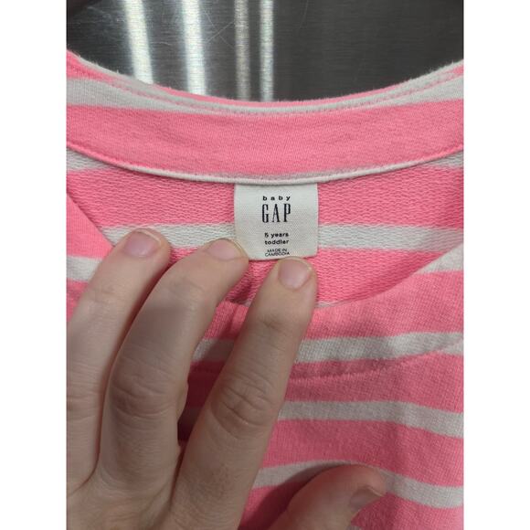 5/$25 Pink and White Striped Jumpsuit - GAP - 5 - Picture 3 of 3